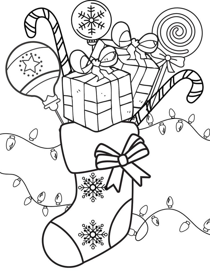 10 Free Christmas Holiday Coloring Pages