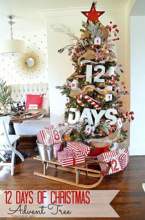 12 Days of Christmas Tree Themes