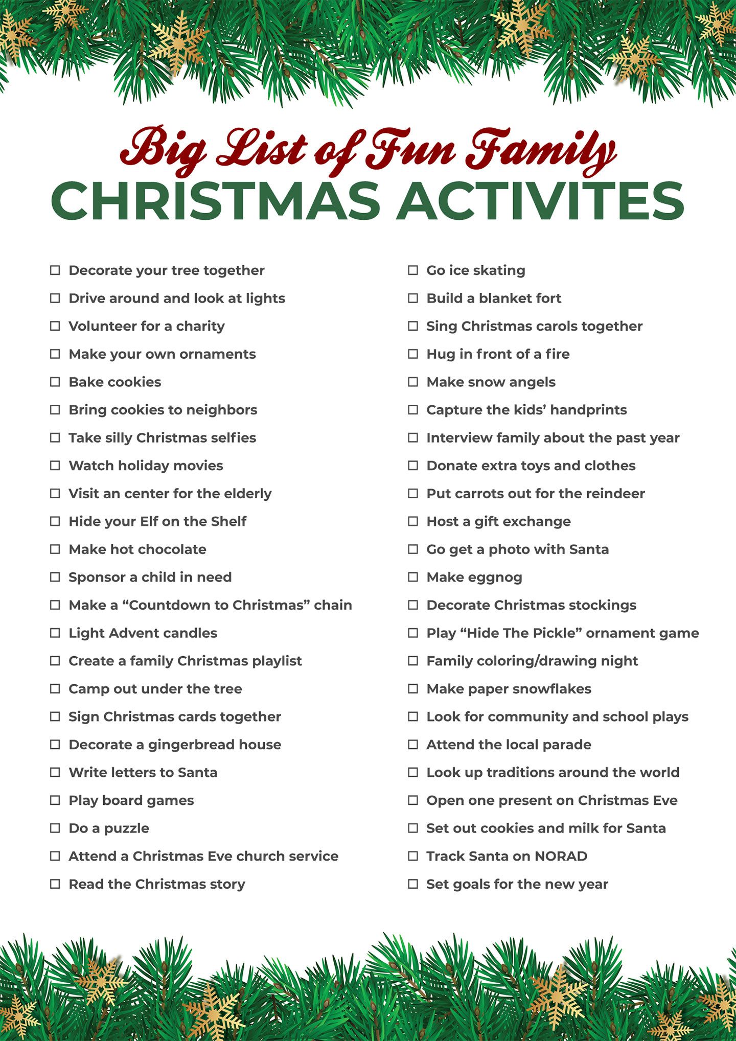 12 Fun Christmas 2024 Activities