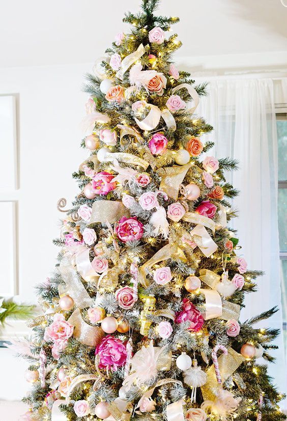 Big Flowers For Christmas Tree Decorations ideas