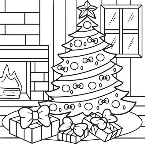 Christmas Tree Coloring for Kids