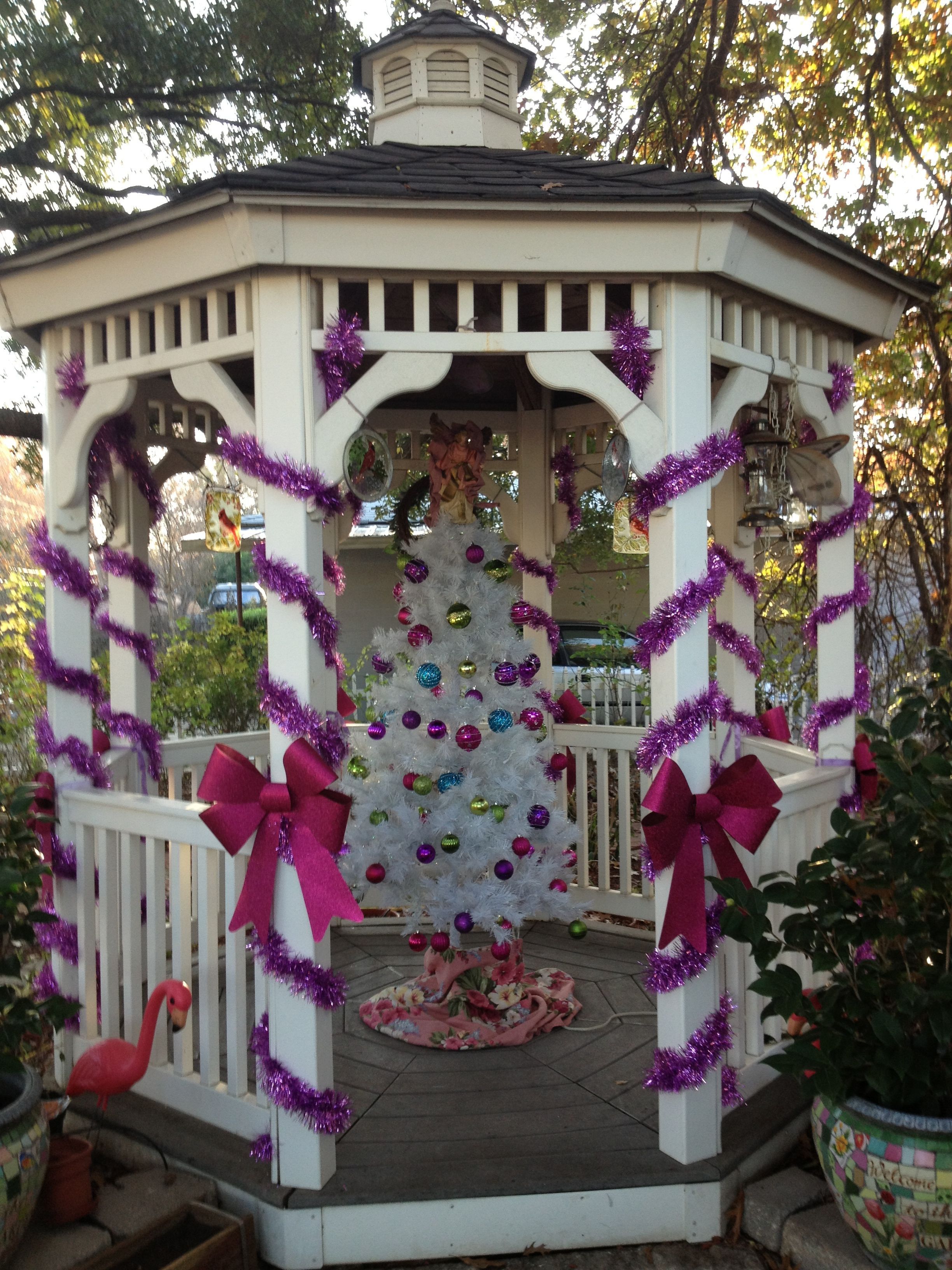 Gazebo holiday decor