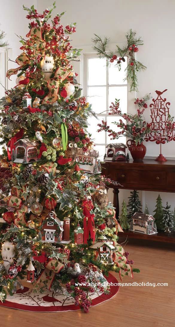 Pre-lit Christmas tree decorating ideas