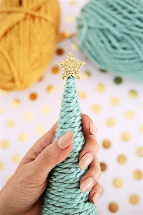 Yarn Christmas Tree Decorations