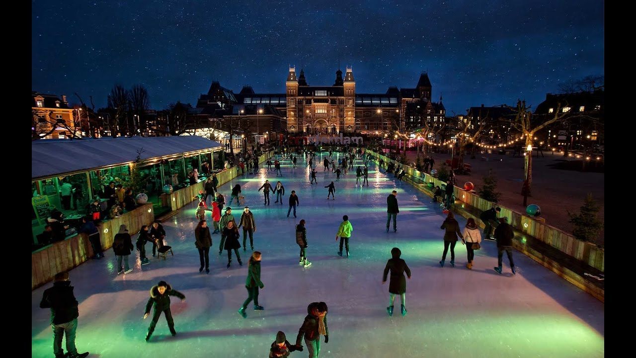 Amsterdam Christmas Market Ice Skating