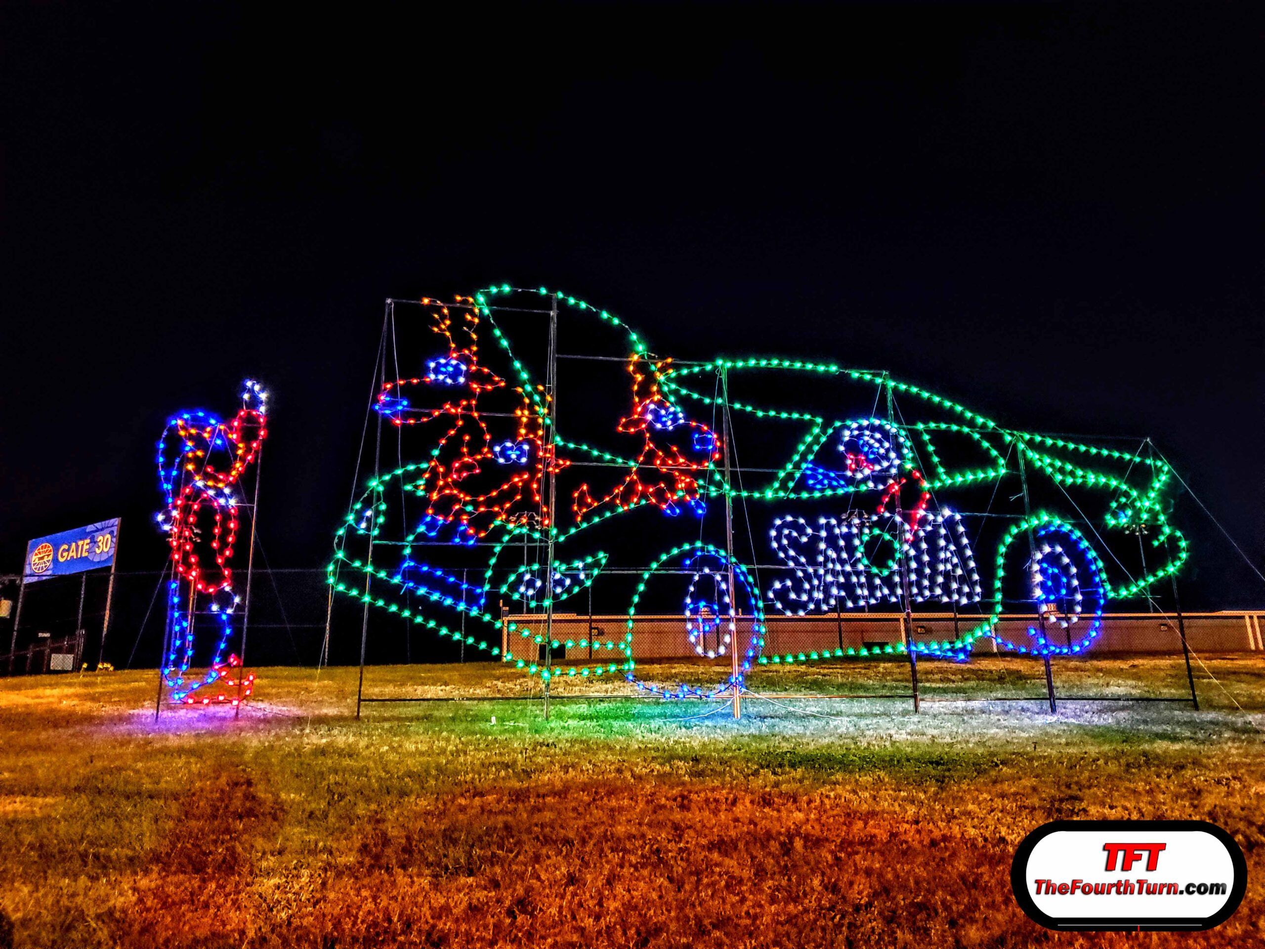 Charlotte Motor Speedway Christmas Lights