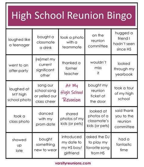 high school reunion tips