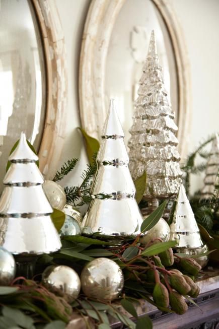 Mercury Glass Christmas Trees Ideas