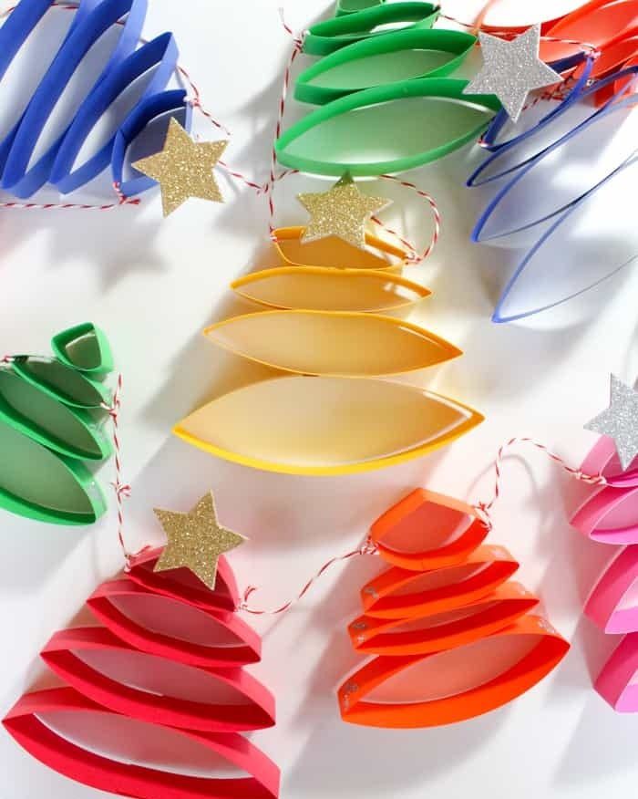 Christmas Tree Card Garland Ideas