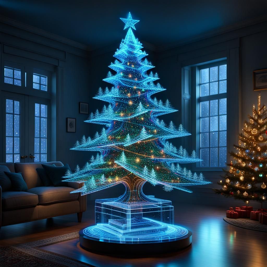 Holographic Christmas Trees Ideas