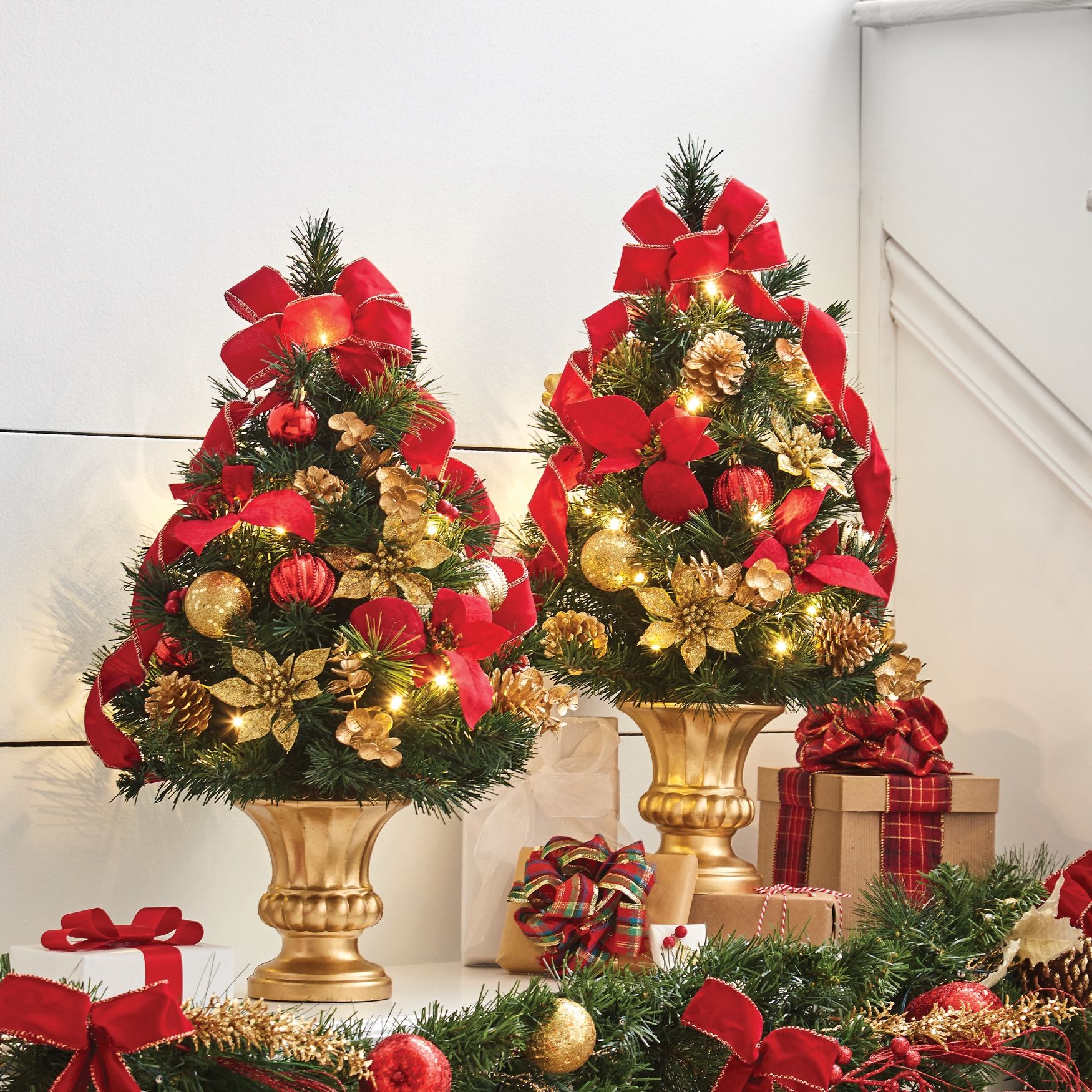 Michaels Tabletop Christmas Tree Red