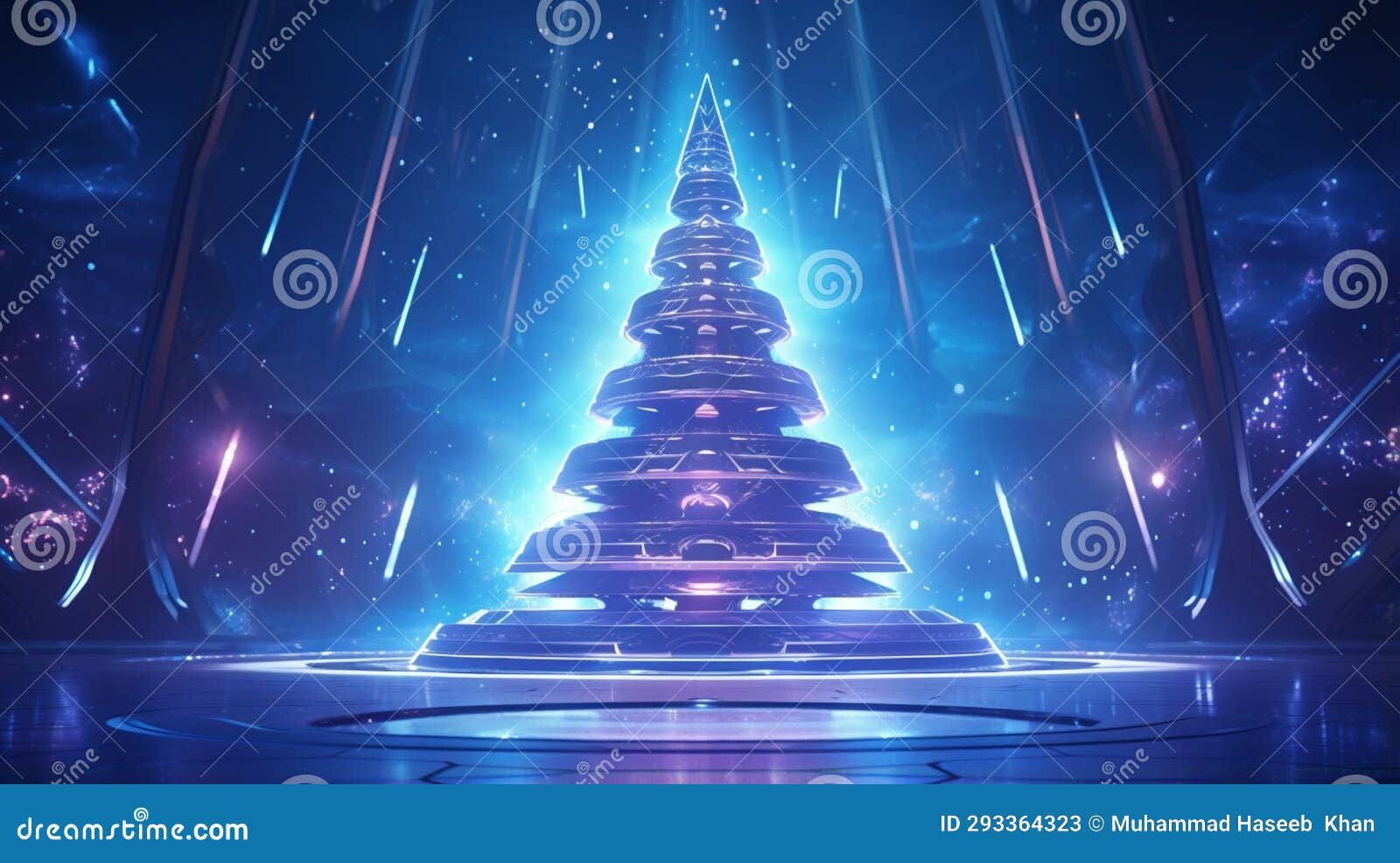 3d Holographic Christmas Tree: A Futuristic Holiday Decoration