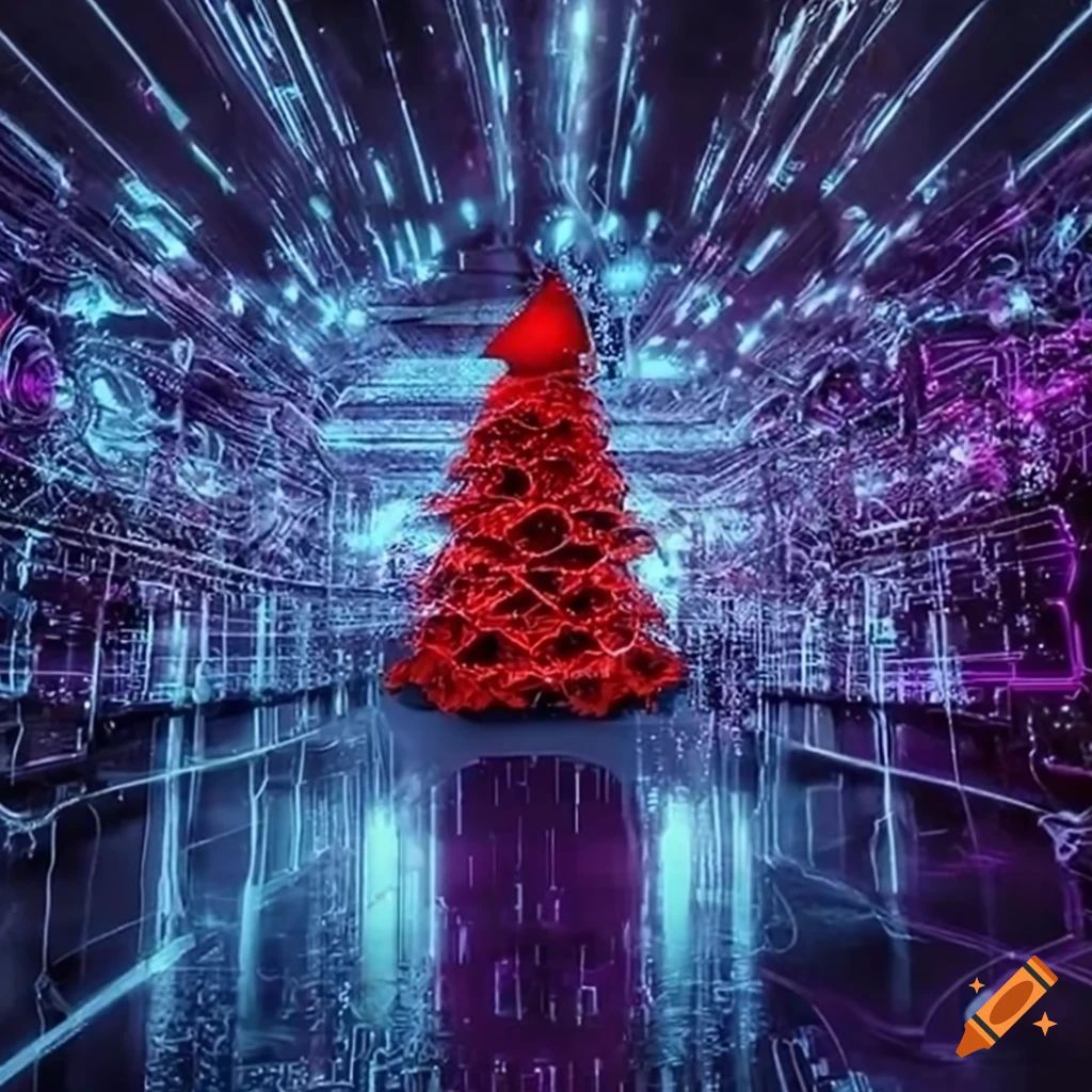 3D Holographic Christmas Tree Technology