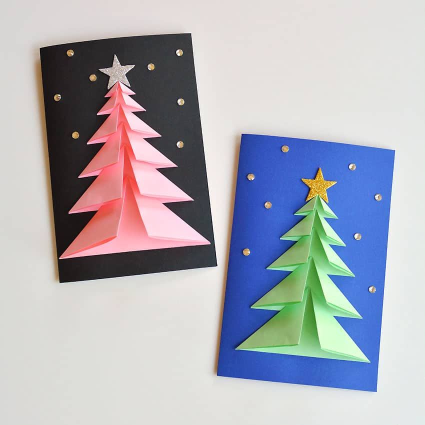 3D Paper Cut-Out Christmas Card