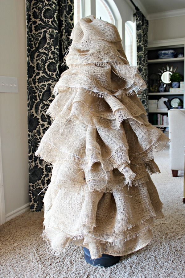 Burlap Christmas Tree