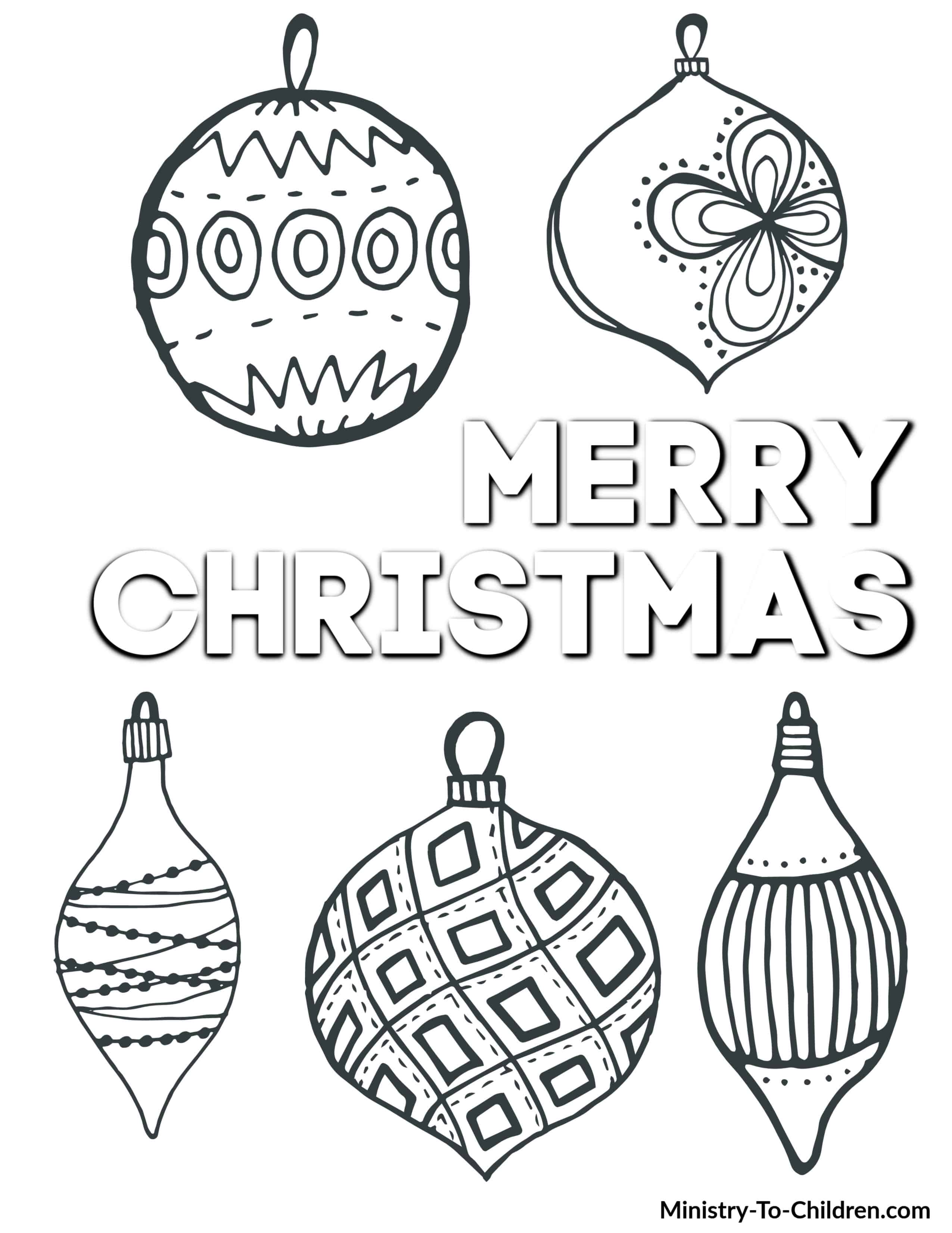 Christmas Coloring Pages for Kids PDF