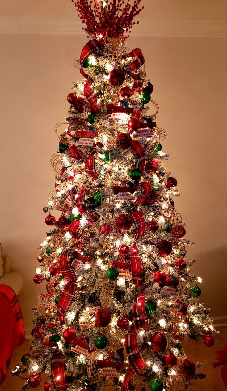 Little Red Truck Christmas Tree Photo