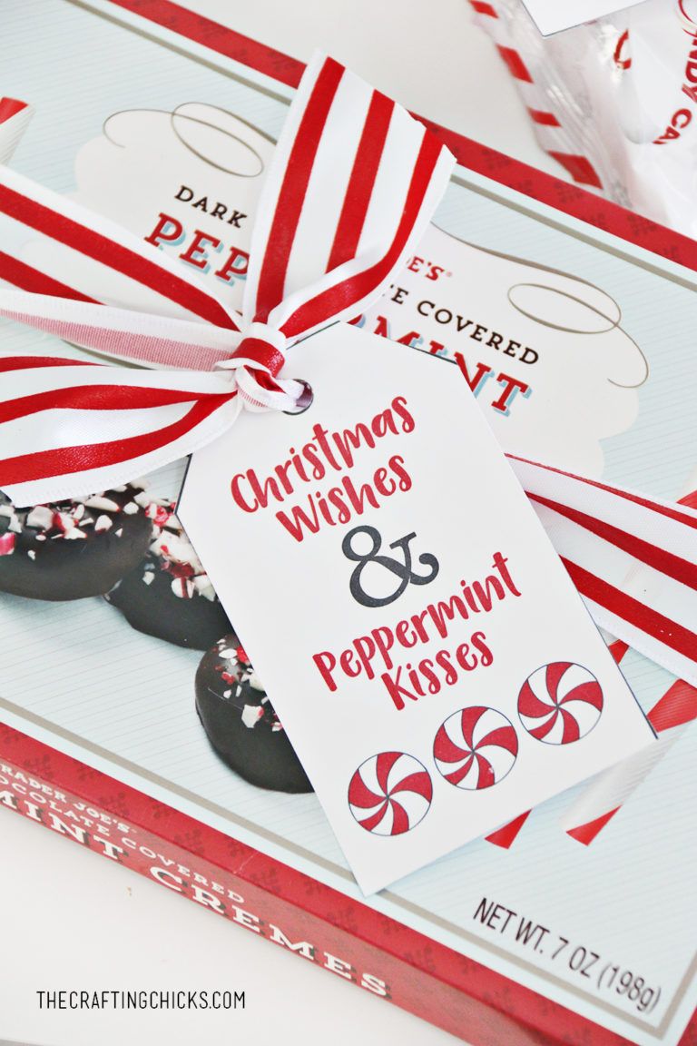 Peppermint Themed Gift Tags