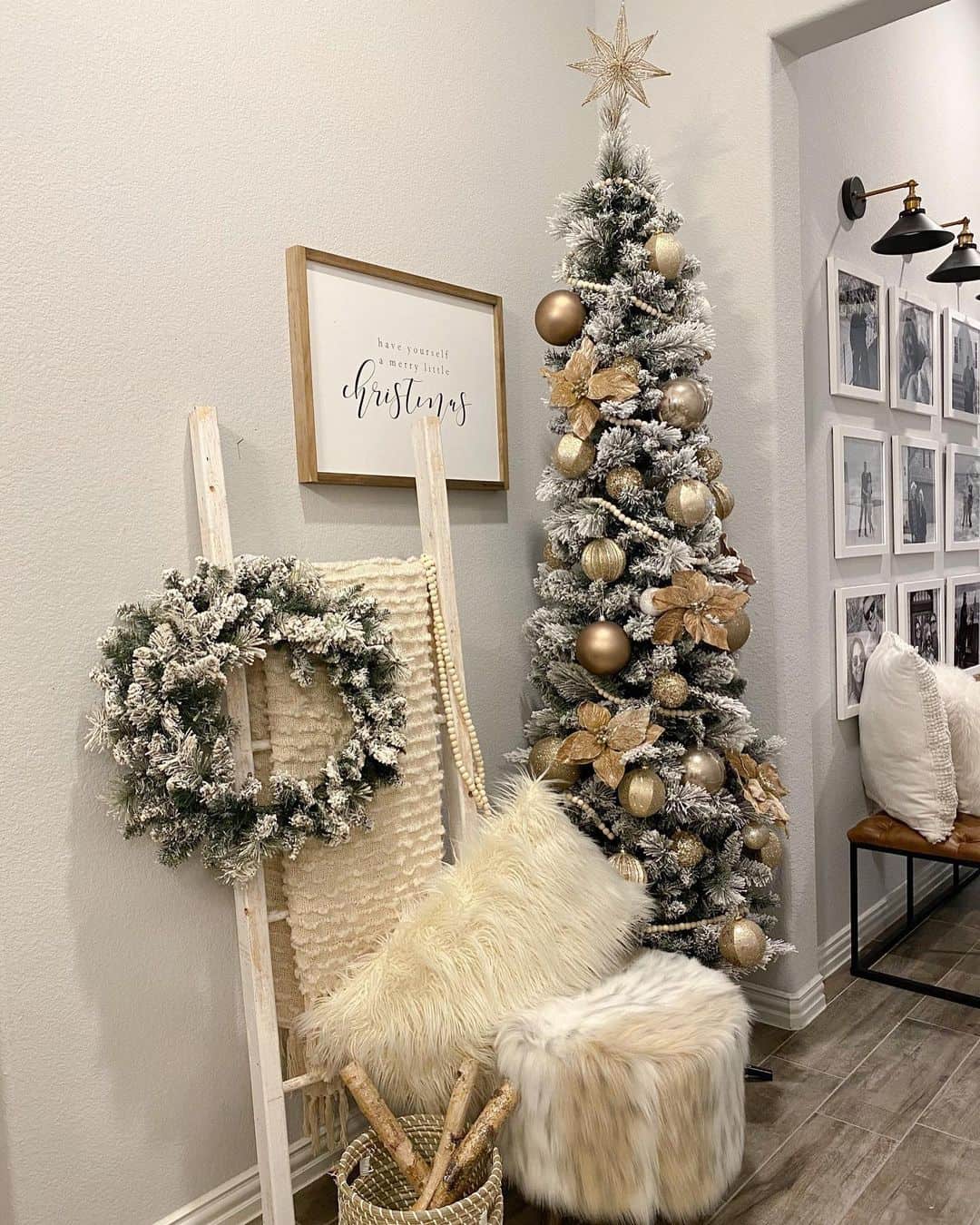 Thin Christmas Trees Decorating Ideas