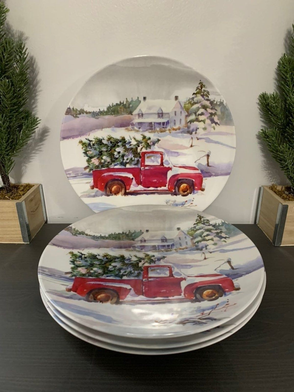 5 Creative Ways To Use Red Truck Christmas Plates