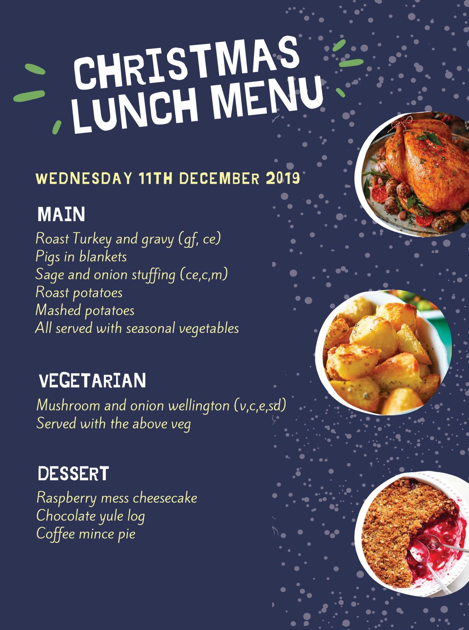 5 Holiday Inn Christmas Lunch Menu Options