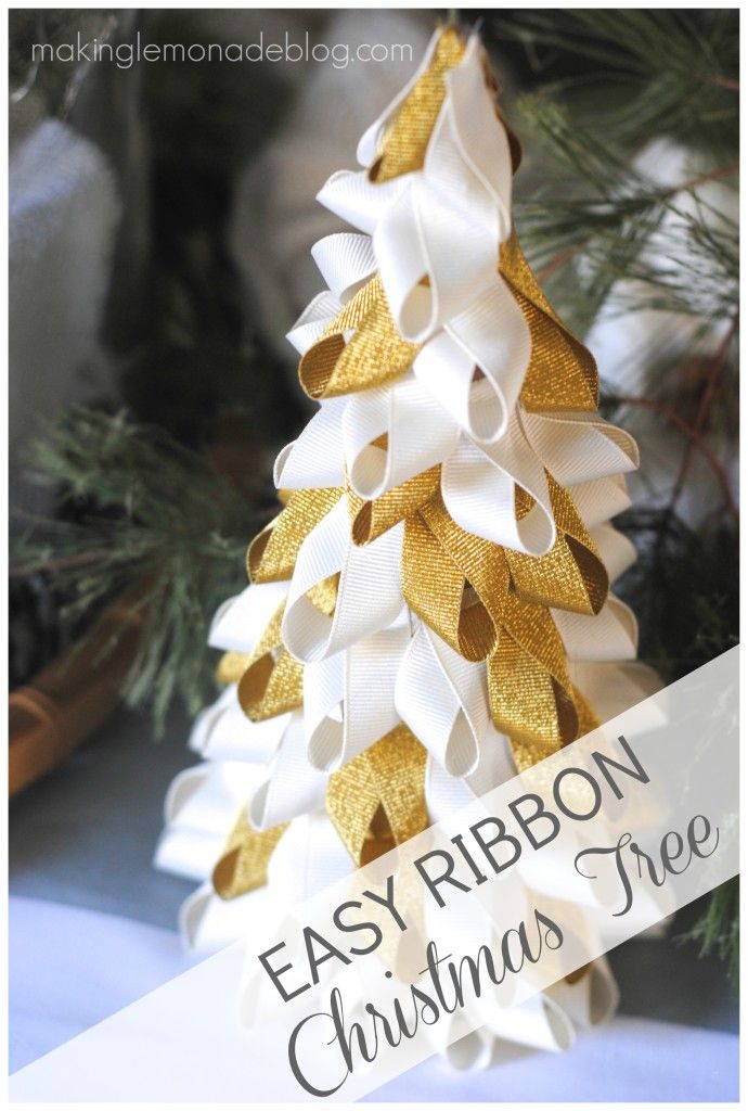 5 Ways To Make A Ribbon Christmas Tree Craft