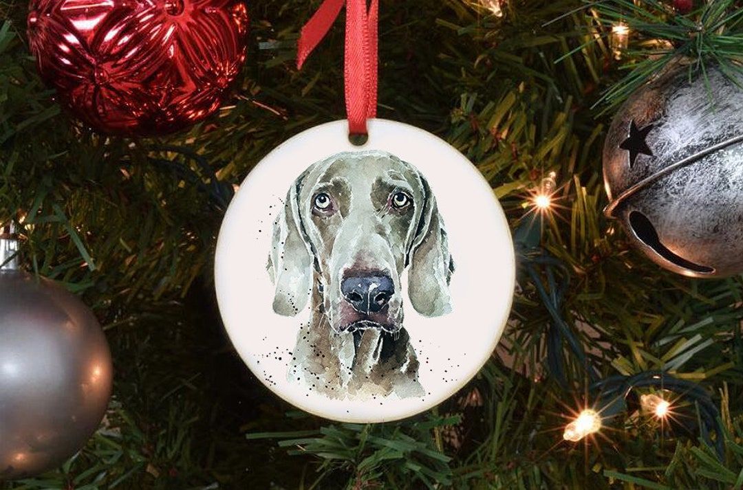 5 Weimaraner Christmas Tree Ornament Ideas