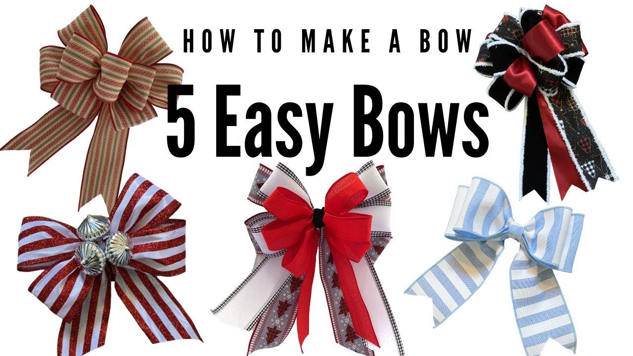 Christmas Red Bow Tutorials