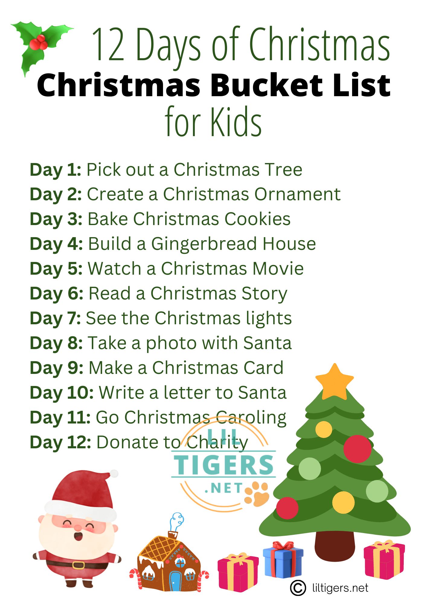 12 Days of Christmas Activities