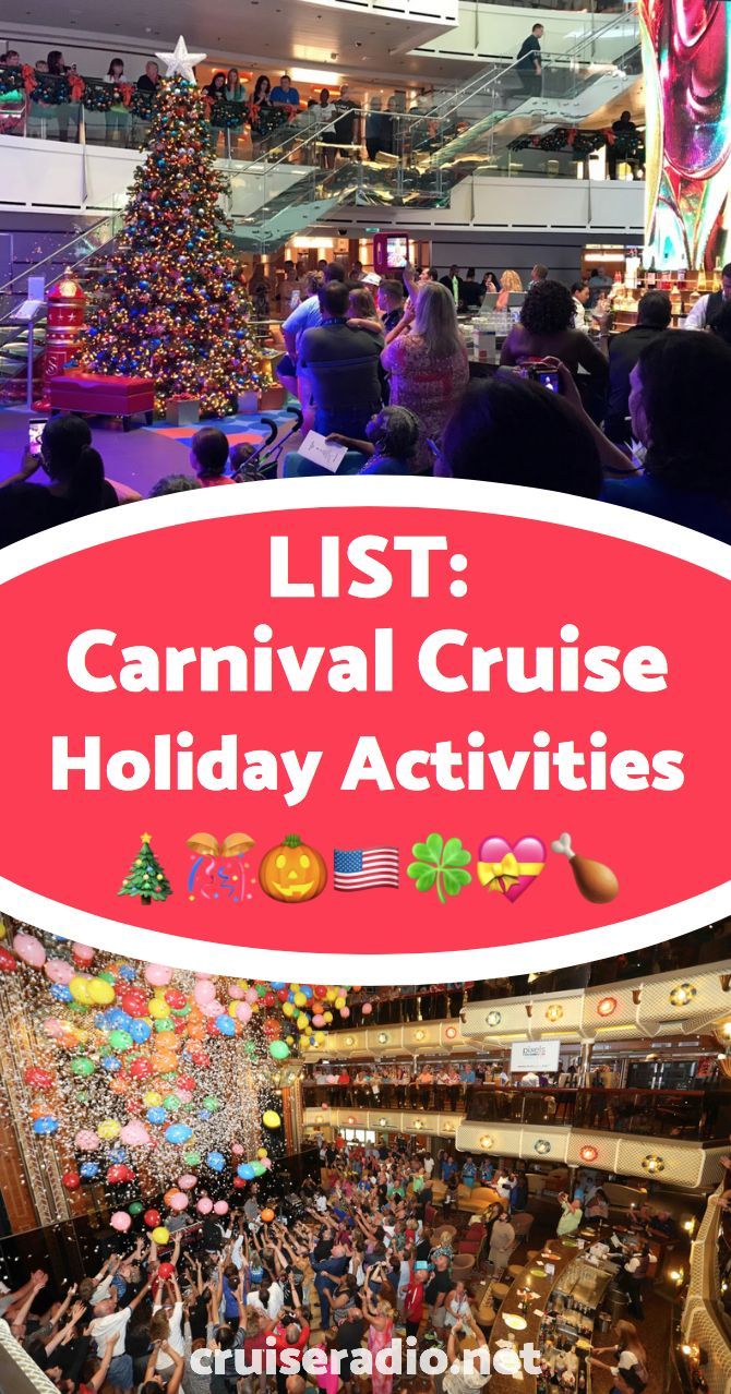 Carnival Christmas Cruise Activities