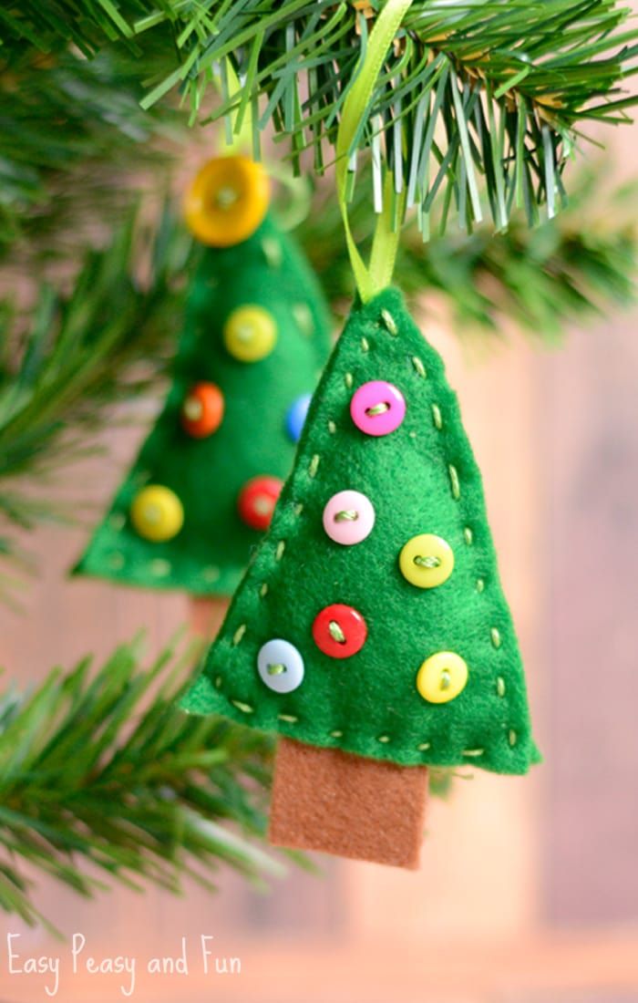 7 Handmade Felt Christmas Tree Ornaments To Make