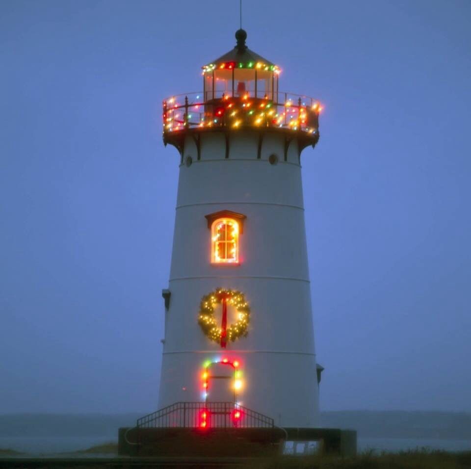 Christmas Lighthouse Ideas with Lights