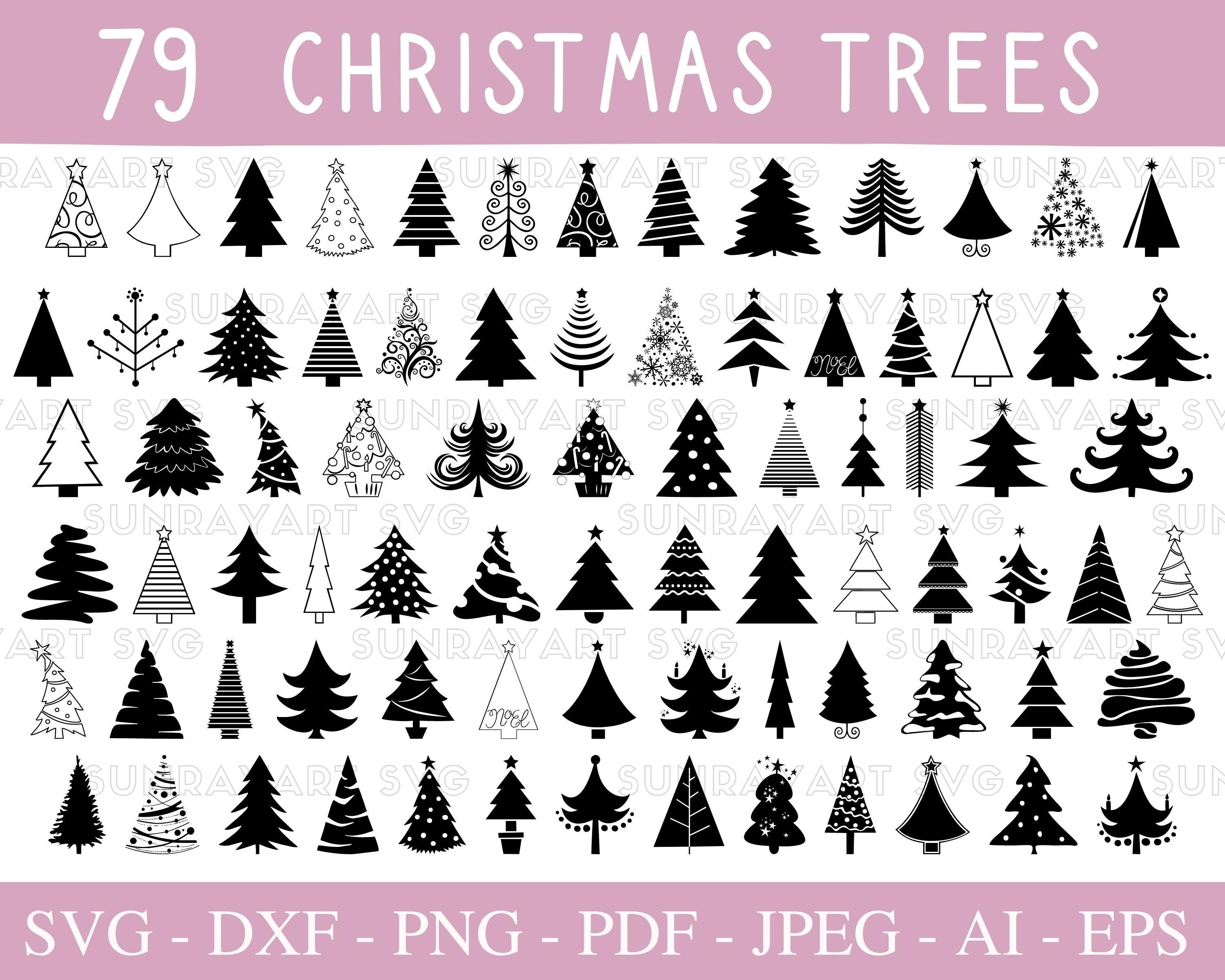 Christmas Trees SVG File