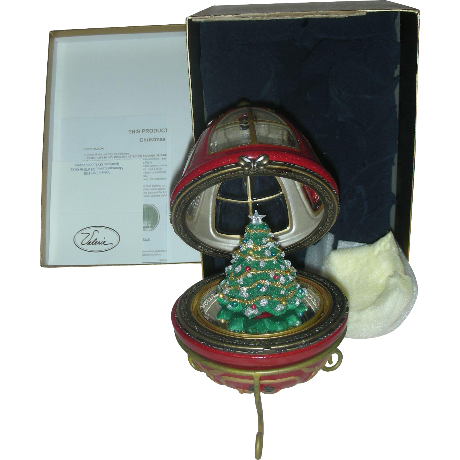 Mr. Christmas Ornament Music Box Antique Style