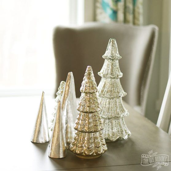 Silver Leaf Christmas Tree Decoration Ideas for Kids