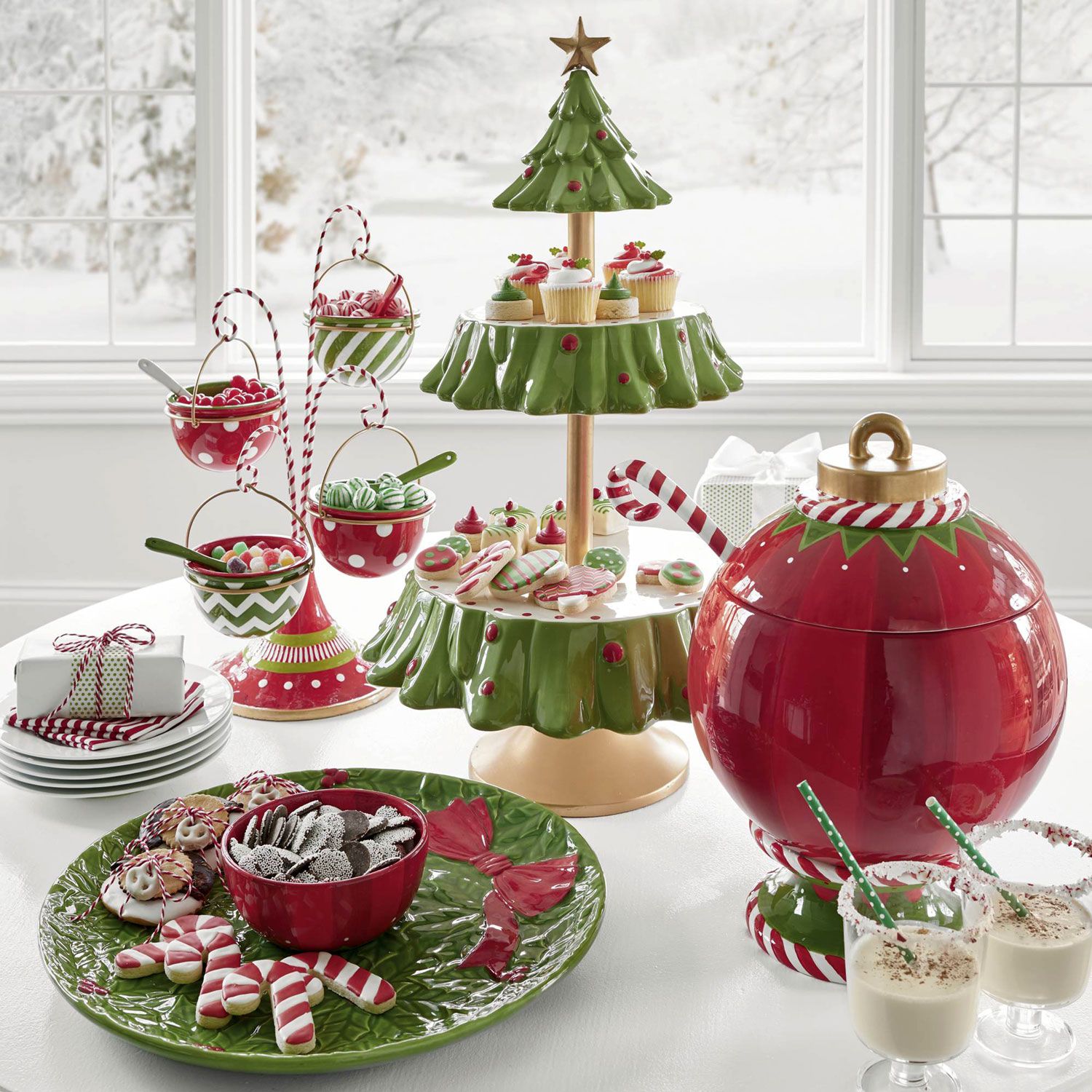 Beautiful Christmas serving bowls ideas