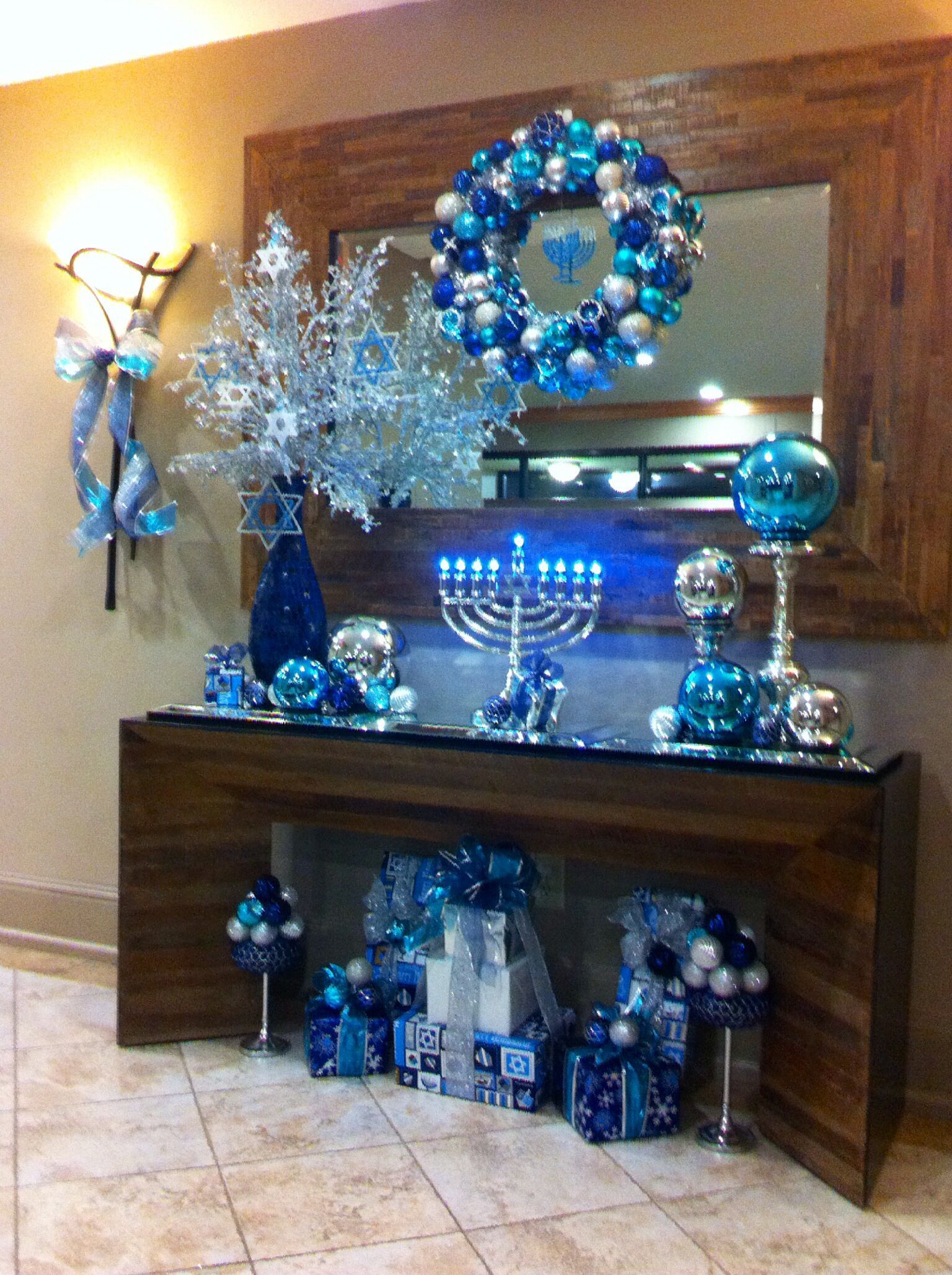 Hanukkah Christmas Menorah Decorations