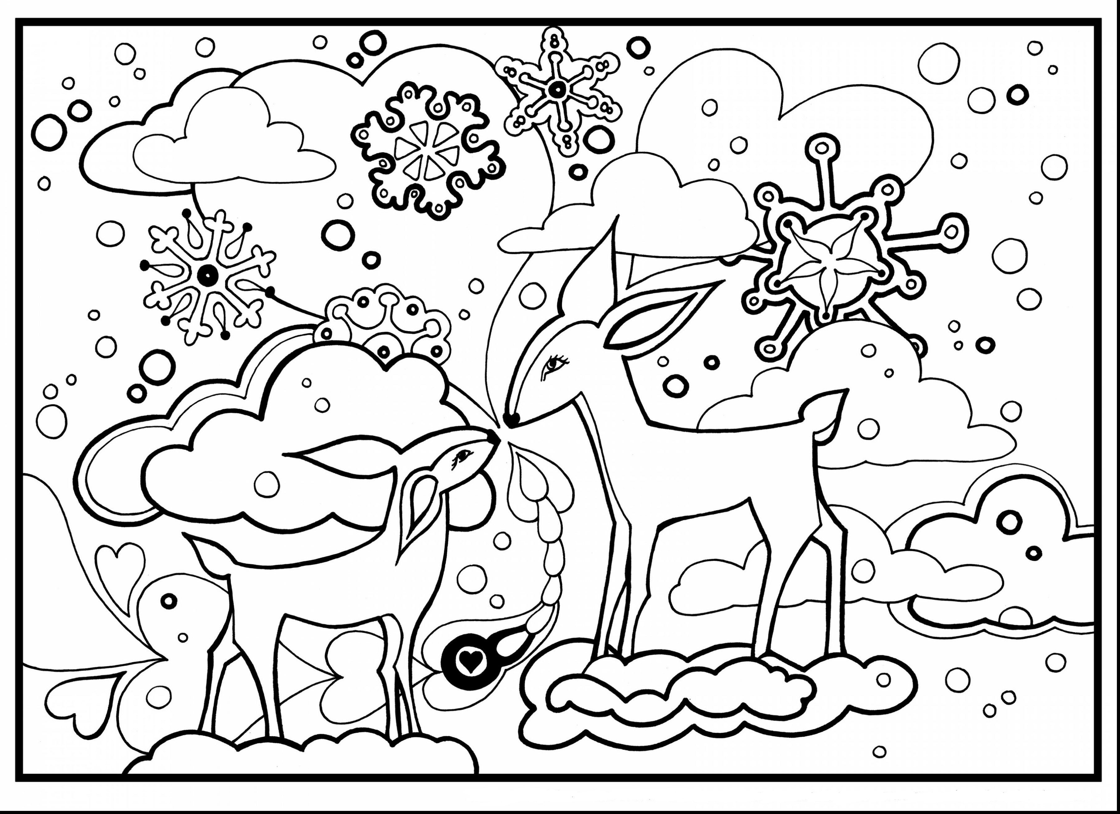 Winter wonderland coloring pages for kids