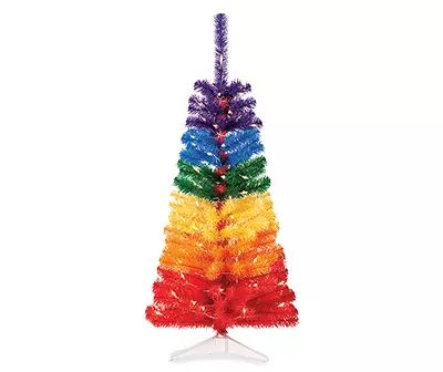 Big Lots Rainbow Christmas Tree Decorating