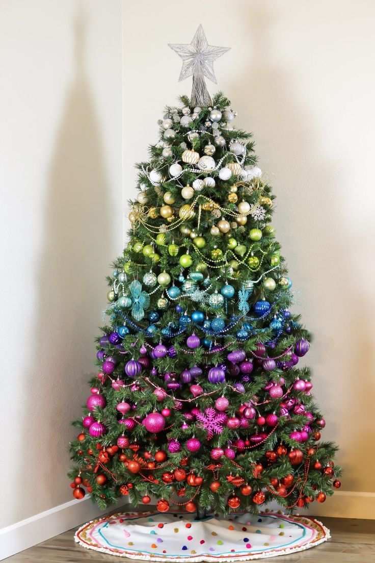 Big Lots Rainbow Christmas Tree Decorating Tips