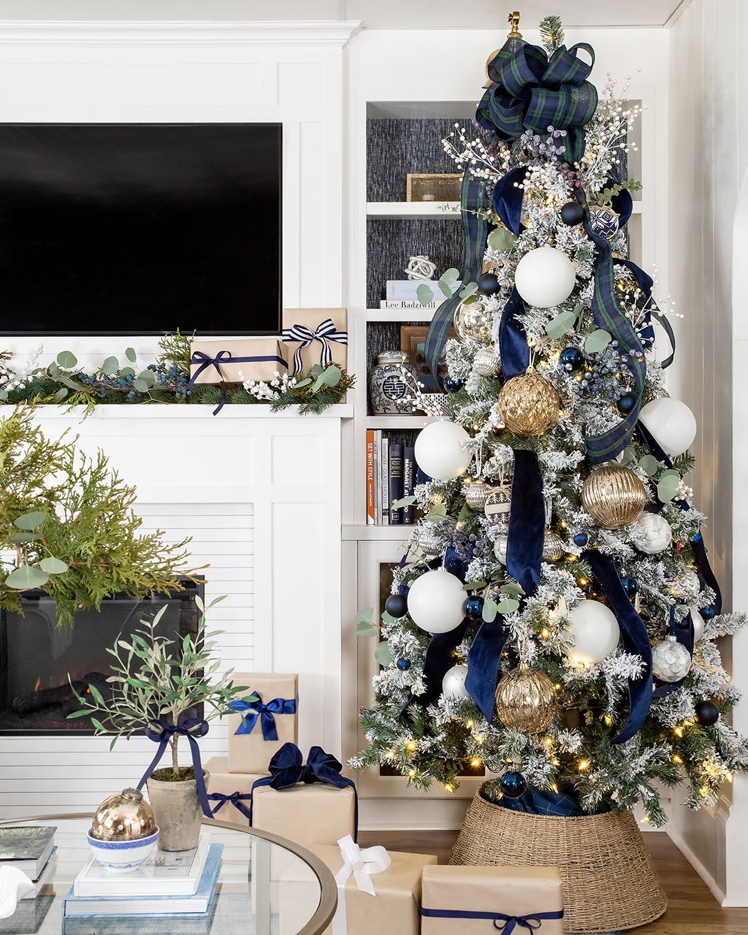 Blue White Christmas Decorations