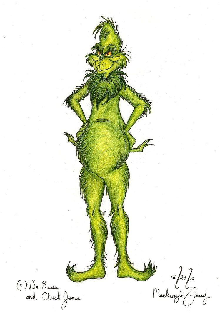 Christmas Grinch body shape