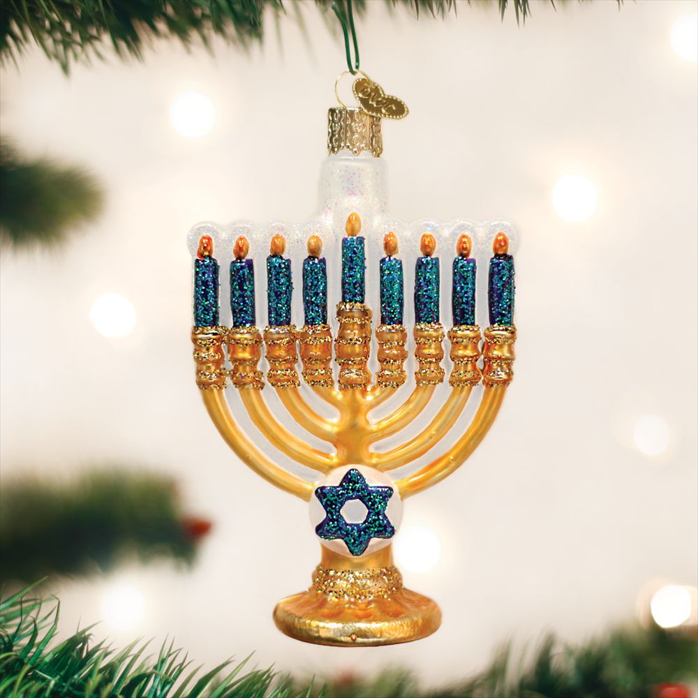 Menorah Christmas Tree Ornament