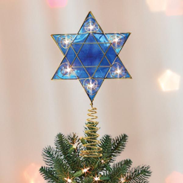 Menorah Christmas Tree Topper