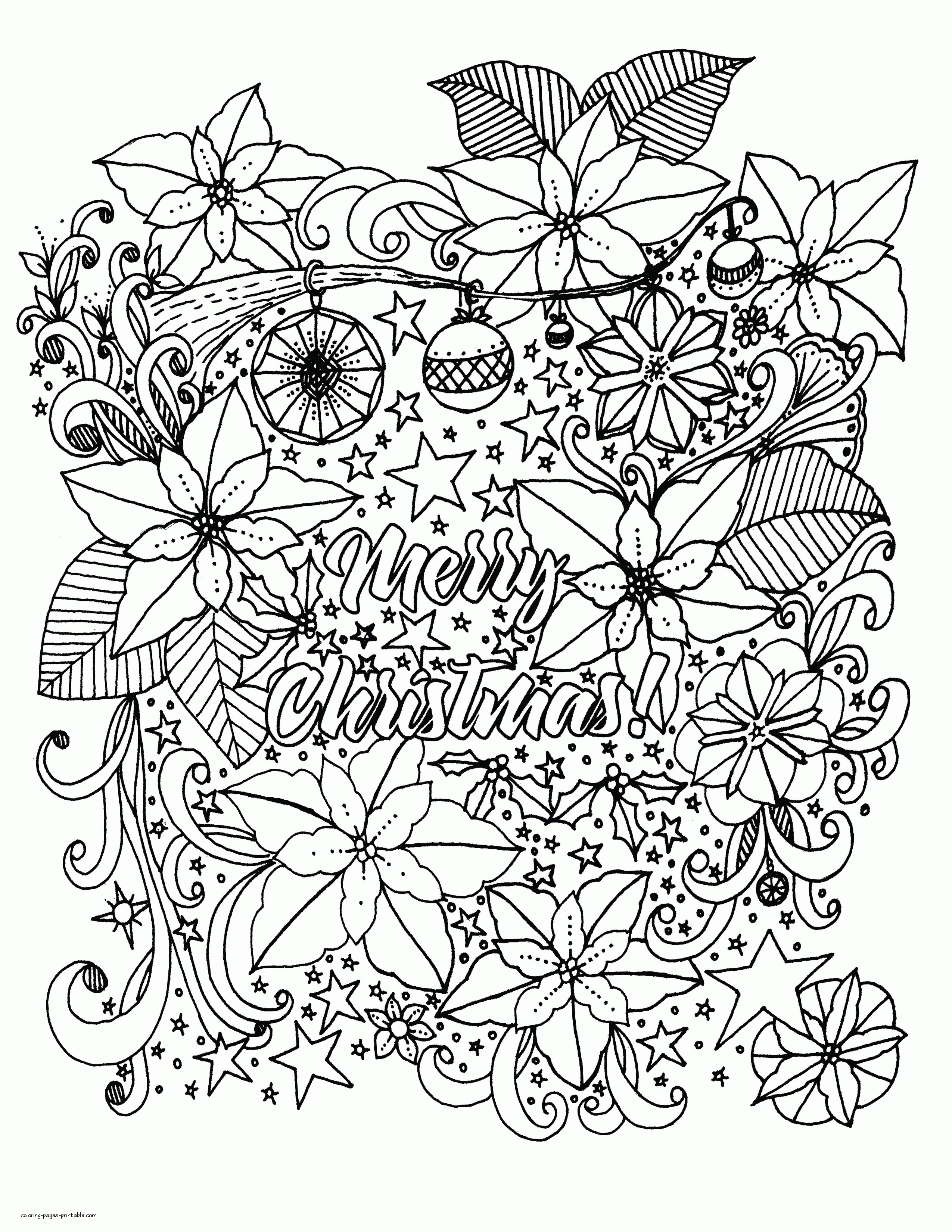 Adult Christmas Coloring Books