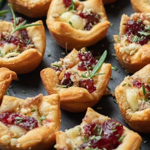 Baked Brie and Cranberry Tartlets