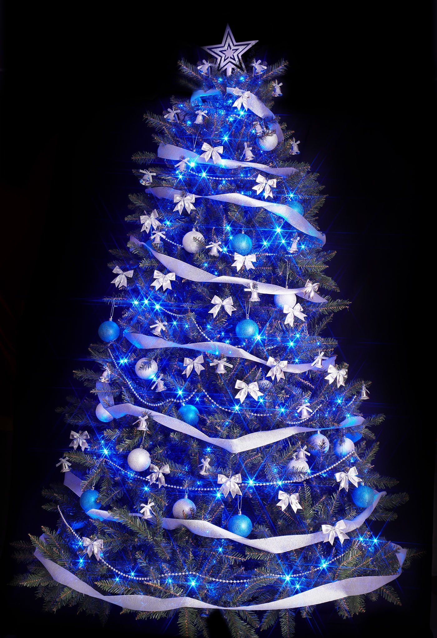 Blue Christmas Tree Decoration