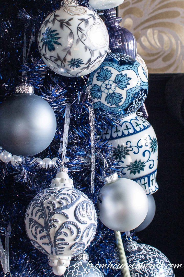 Blue Christmas Tree Ornaments