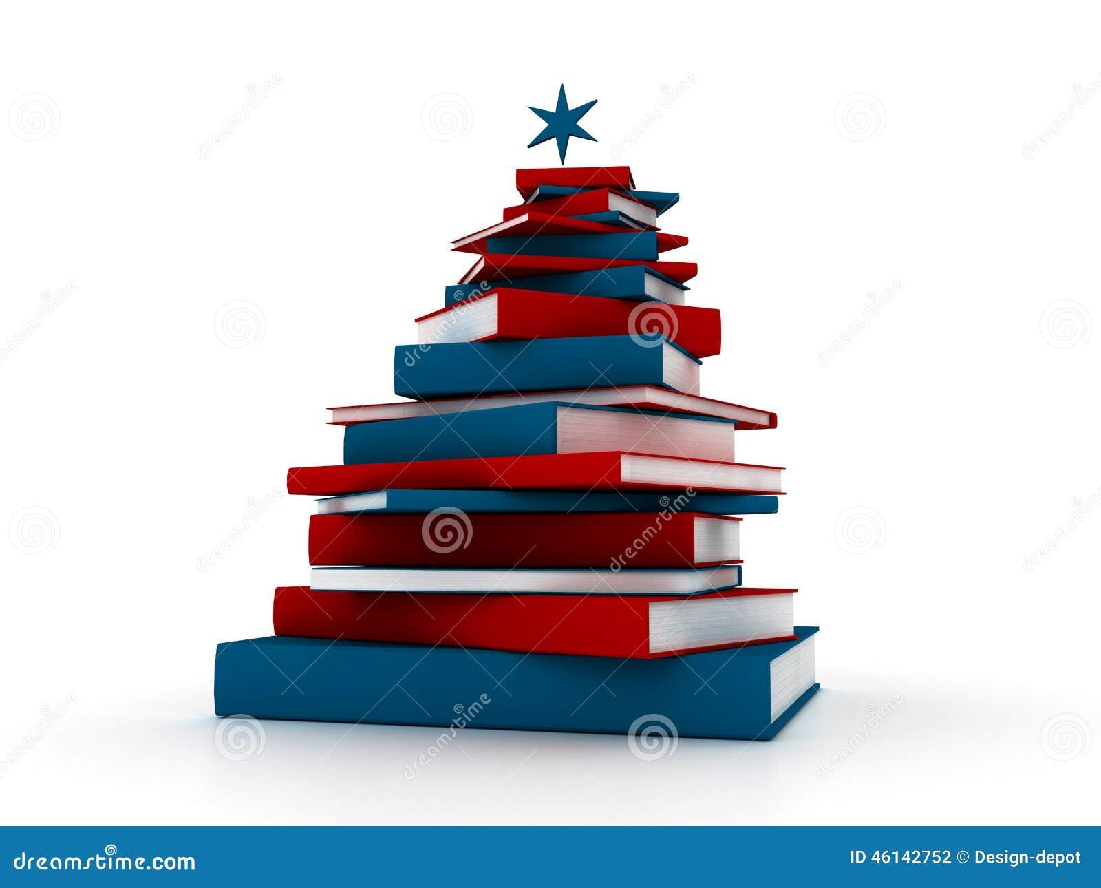 Book Christmas Tree Pyramid