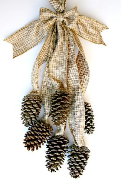 Canadian Pine Wreath with Ribbon and Bow